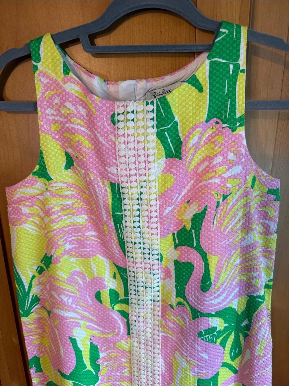 Lilly Pulitzer for Target Pink, Yellow & Green Tropical Shift Dress